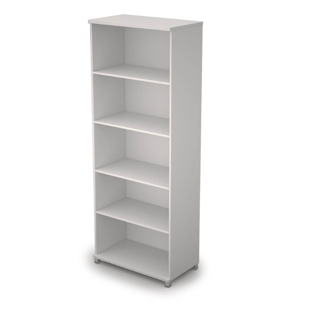 Стеллаж высокий 5 ур. 800x450x2116 ЛДСП (Белый, 800x450x2116, Задняя стенка шкафа: ЛДСП 16 мм)