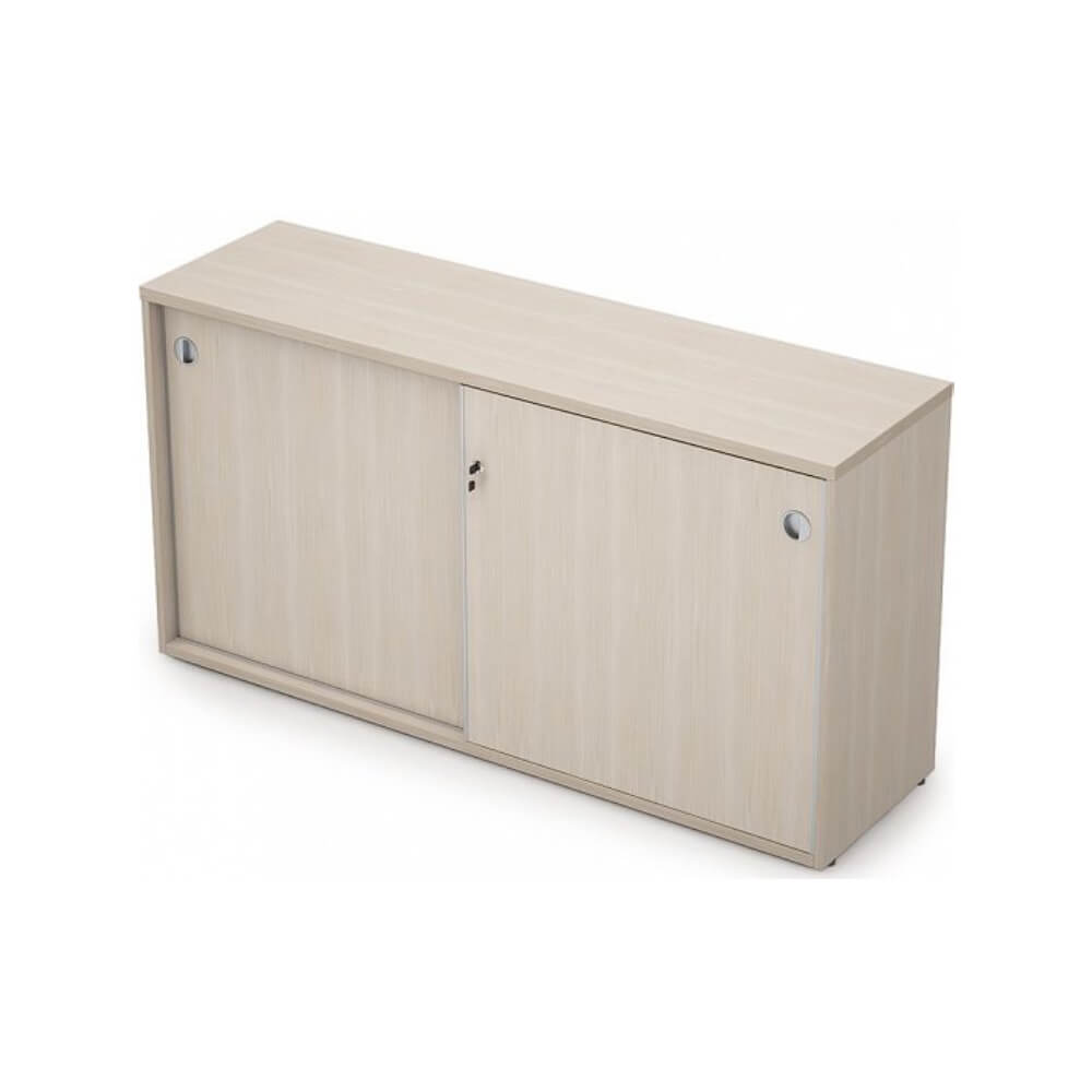 Шкаф-купе широкий 2 ур. с/з 1435x400x750  (Шамони Светлый, 1435x400x750, с замком)