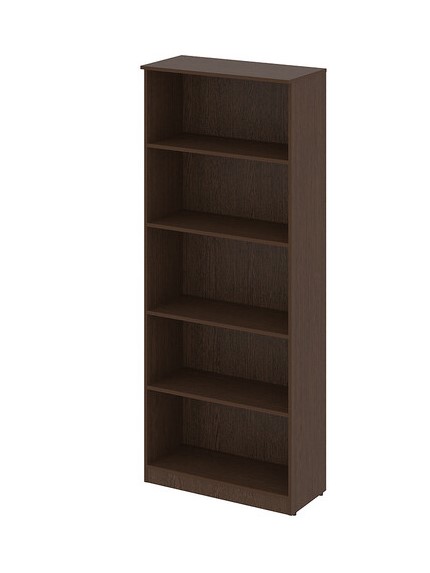 Шкаф высокий широкий 5 ур. с глухими дверьми 770x360x1915 (Венге Цаво, 770x360x1915)