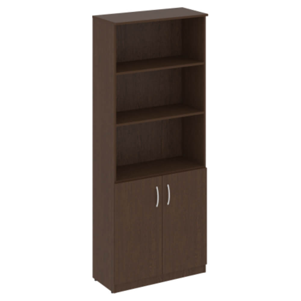 Шкаф высокий широкий с малыми дверьми 770x360x1915 (Венге Цаво, 770x360x1915)