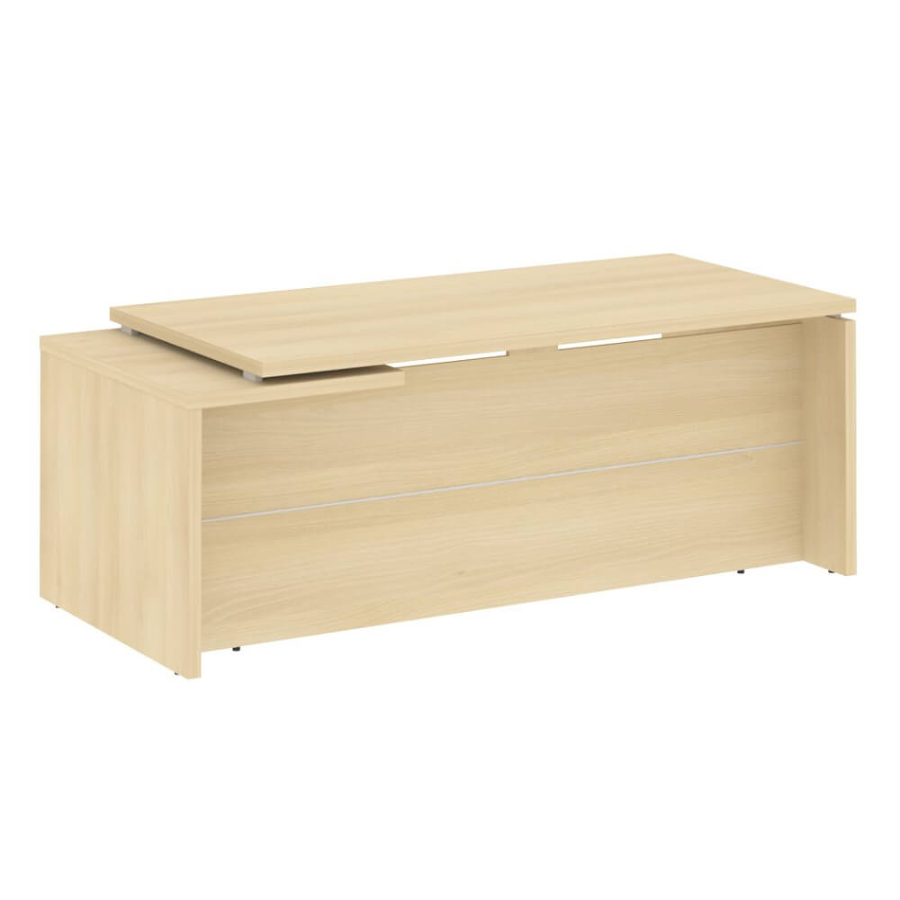 Стол руководителя прямой, правый 2000x900x750 (Акация Лорка, 2000x900x750)