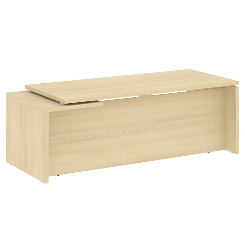 Стол руководителя прямой, правый 2200x900x750 (Акация Лорка, 2200x900x750)