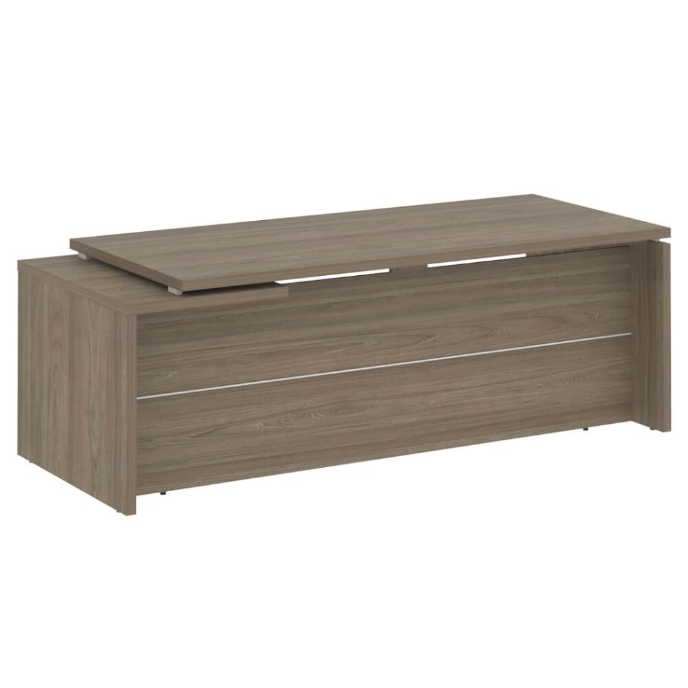 Стол руководителя прямой, правый 2200x900x750 (Вяз Благородный, 2200x900x750)