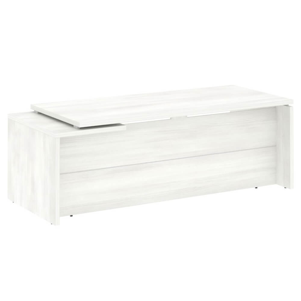 Стол руководителя прямой, правый 2200x900x750 (Снежная Патина, 2200x900x750)