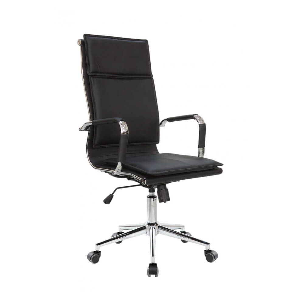 Кресло Хьюго/Hugo RCH 6003-1SE 57x56x109-119 (Чёрный, 57x56x109-119, экокожа.)