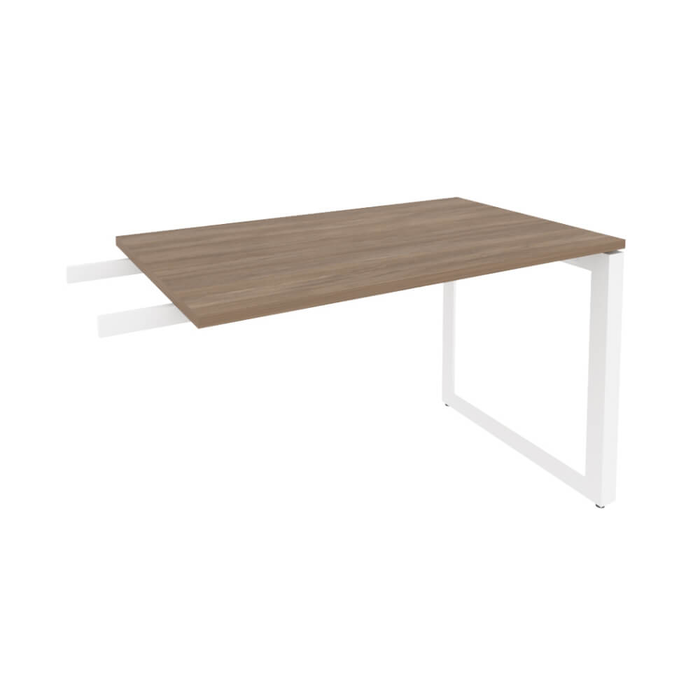 Брифинг-приставка на О-обр. м/к белый 1180x720x750 (Дуб Аризона, 1180x720x750)