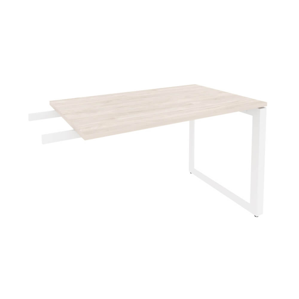 Брифинг-приставка на О-обр. м/к белый 1180x720x750 (Денвер Светлый, 1180x720x750)