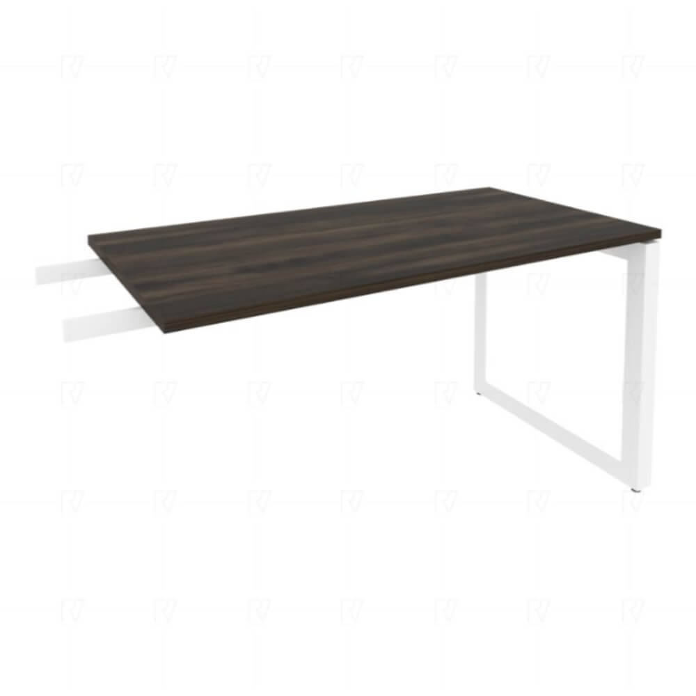 Брифинг-приставка на О-обр. м/к белый 1380x720x750 (Дуб Мали, 1380x720x750)