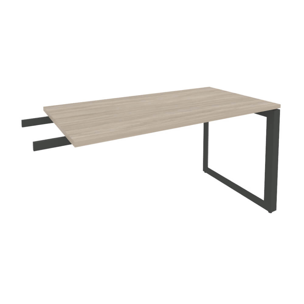 Брифинг-приставка на О-обр. м/к антрацит 1380x720x750 (Дуб Аттик, 1380x720x750)