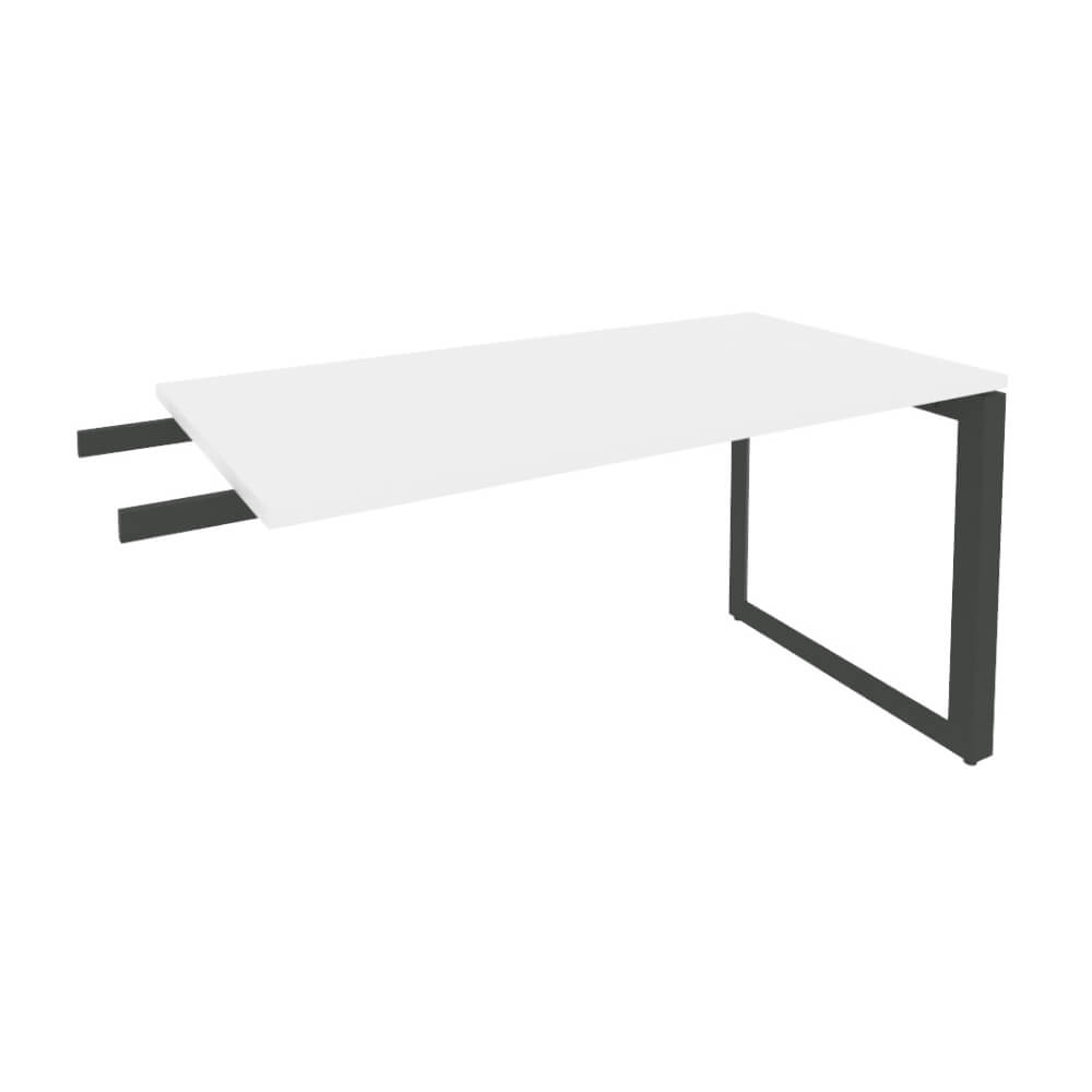 Брифинг-приставка на О-обр. м/к антрацит 1380x720x750 (Белый Бриллиант, 1380x720x750)