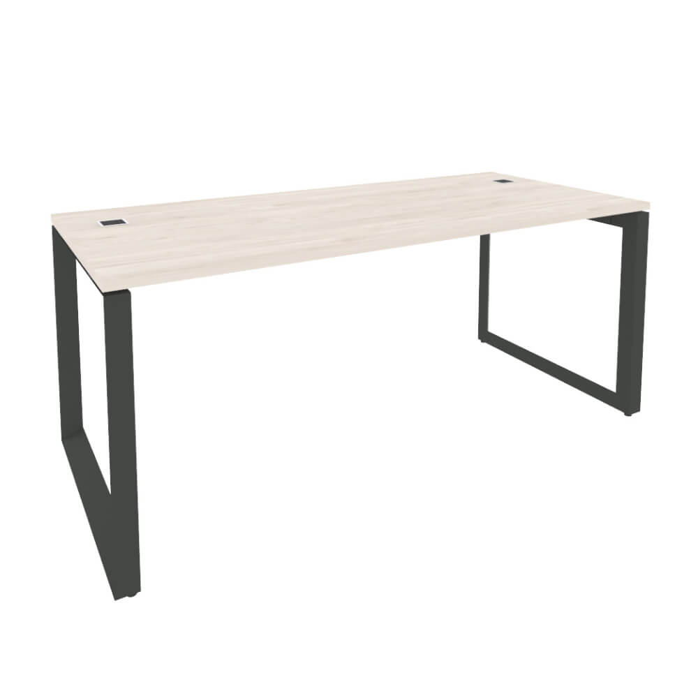 Стол руководителя на О-обр. м/к антрацит 1780x800x750 (Денвер Светлый, 1780x800x750)