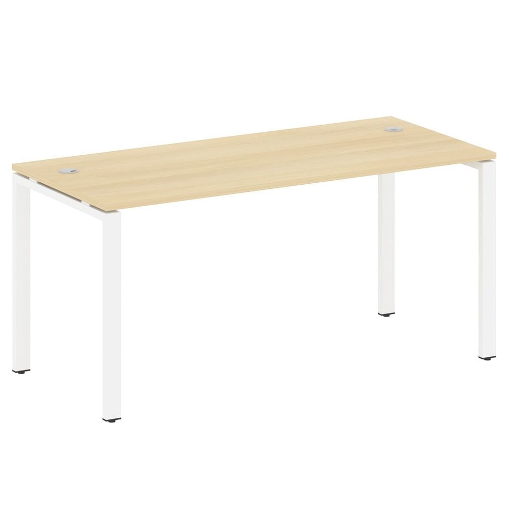 Стол письменный 1600x720x750 на П-образном м/к (Акация Лорка/белый, 1600x720x750)