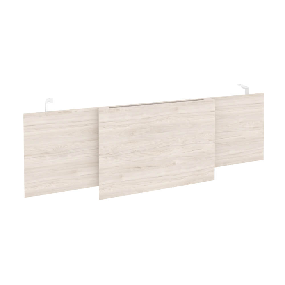 Царга стола руководителя (Белый металл) 1340x450x54 (Денвер Светлый, 1340x450x54)