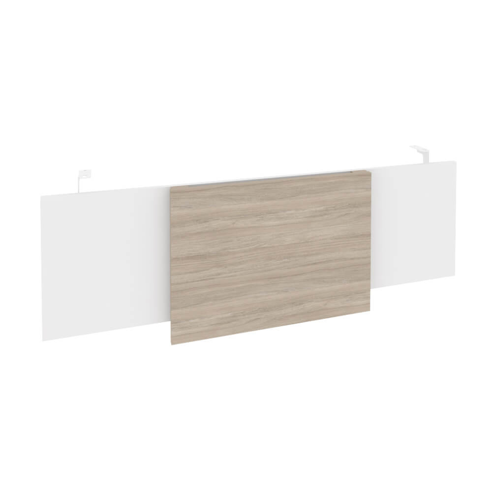 Царга стола руководителя (Белый металл) 1340x450x54 (Дуб Аттик/Белый Бриллиант, 1340x450x54)