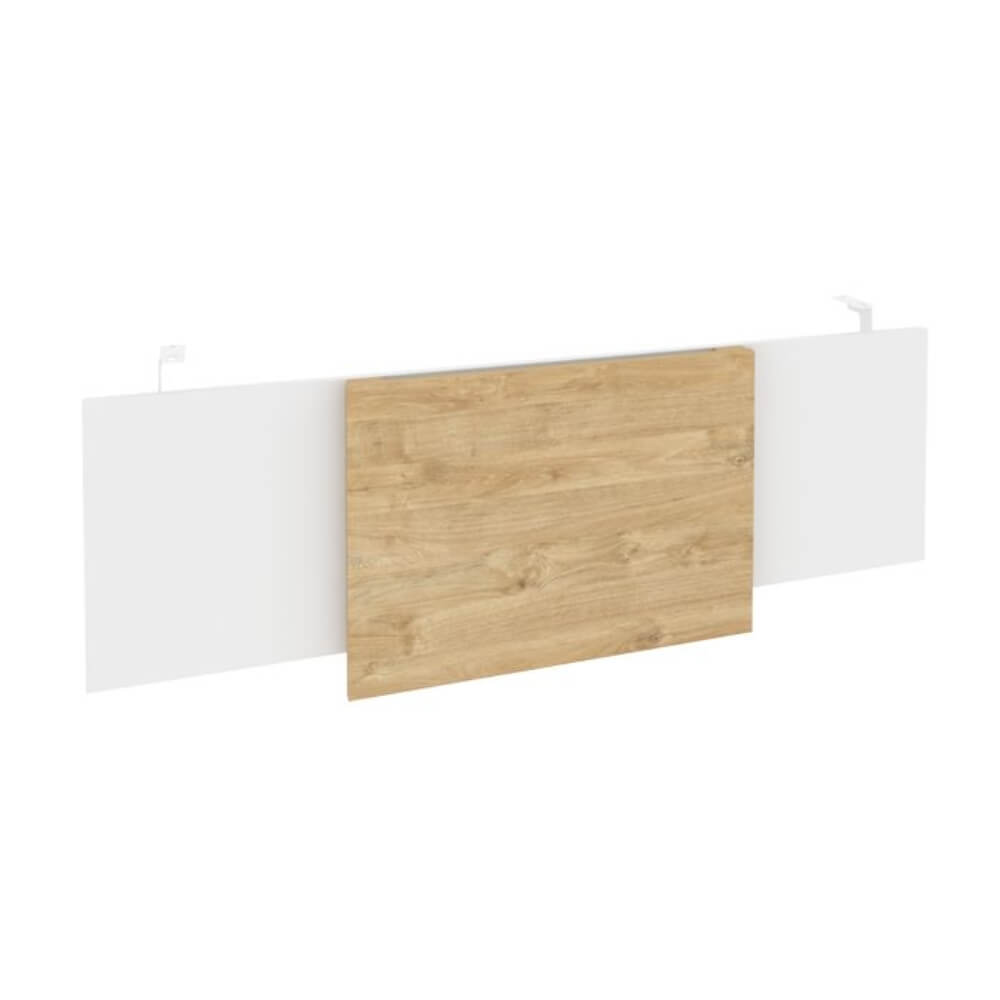 Царга стола руководителя (Белый металл) 1340x450x54 (Тиквуд Светлый/Белый Бриллиант, 1340x450x54)