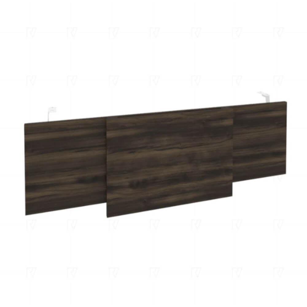 Царга стола руководителя (Белый металл) 1340x450x54 (Дуб Мали, 1340x450x54)