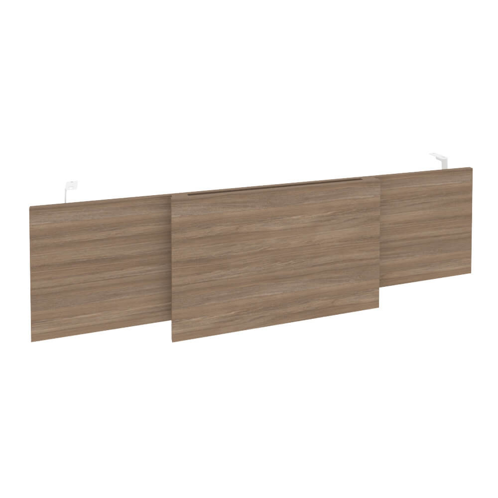 Царга стола руководителя (Белый металл) 1540x450x54 (Дуб Аризона, 1540x450x54)