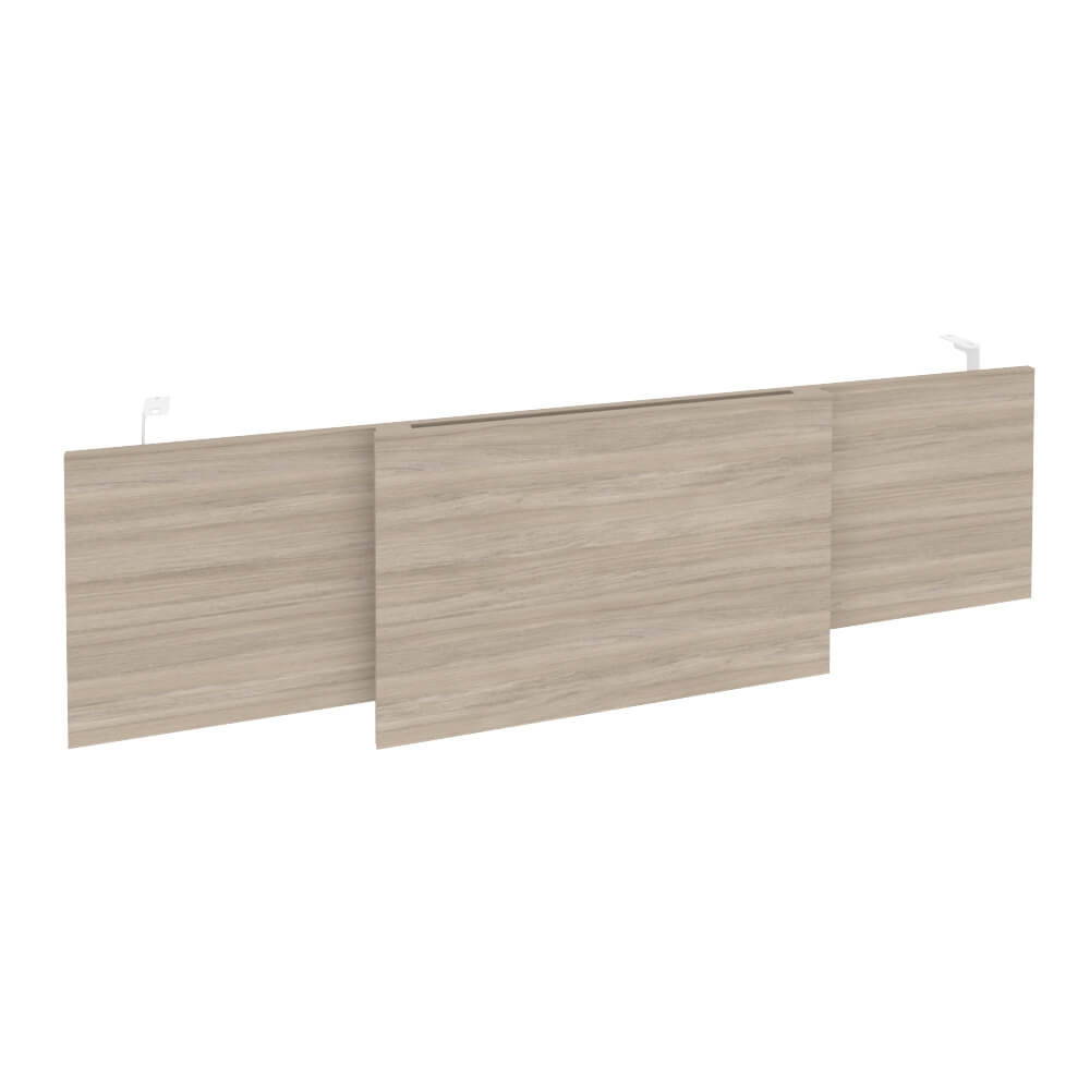 Царга стола руководителя (Белый металл) 1540x450x54 (Дуб Аттик, 1540x450x54)