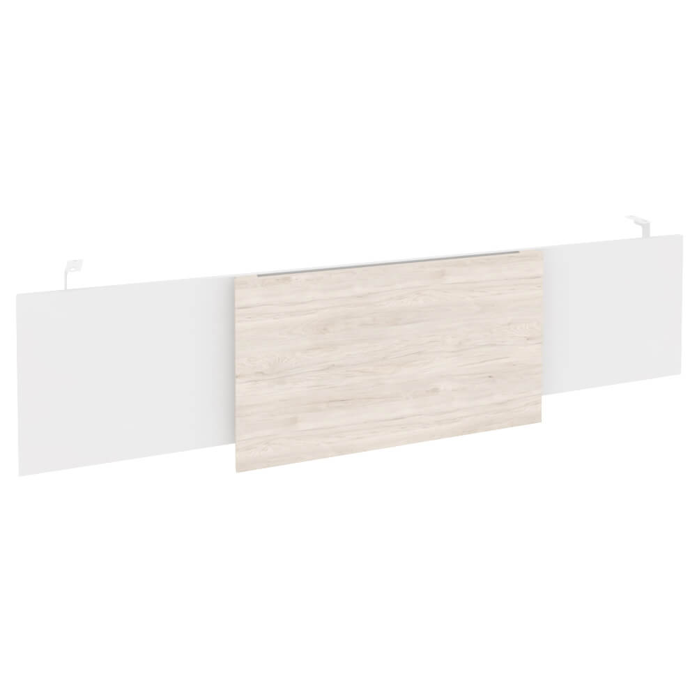 Царга стола руководителя (Белый металл) 1740x450x54 (Денвер Светлый/Белый Бриллиант, 1740x450x54)