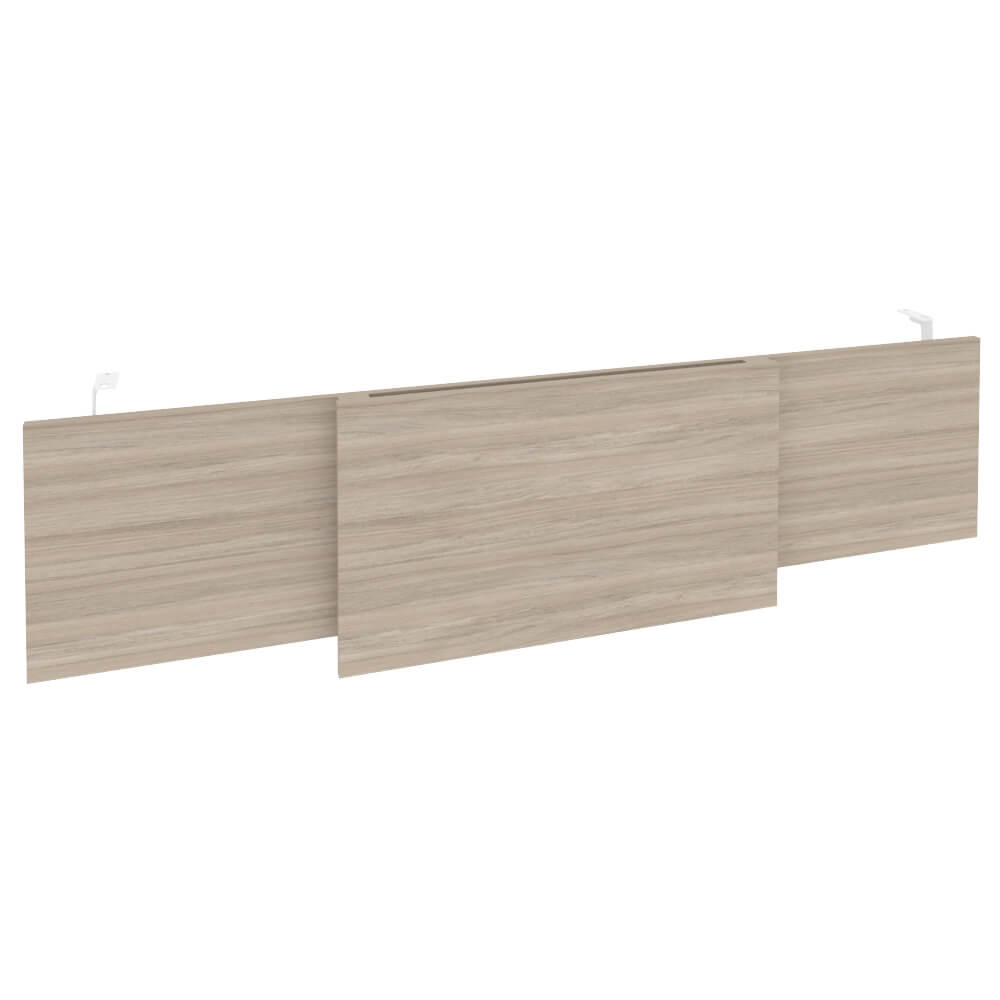 Царга стола руководителя (Белый металл) 1740x450x54 (Дуб Аттик, 1740x450x54)