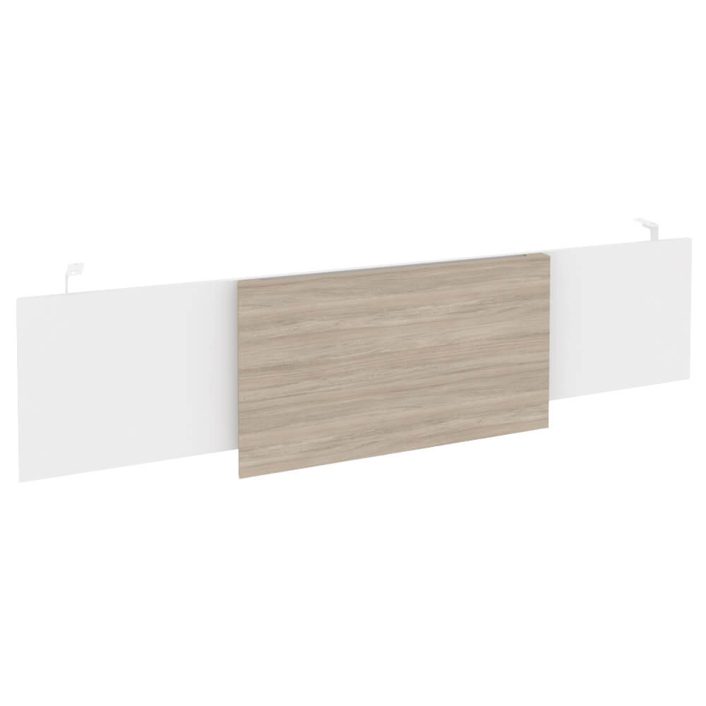 Царга стола руководителя (Белый металл) 1740x450x54 (Дуб Аттик/Белый Бриллиант, 1740x450x54)