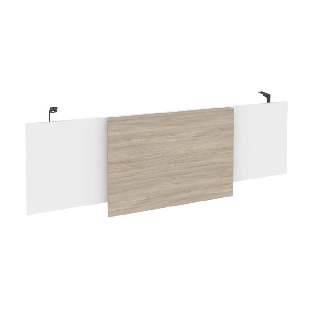 Царга стола руководителя (Антрацит металл) 1340x450x54 (Дуб Аттик/Белый Бриллиант, 1340x450x54)