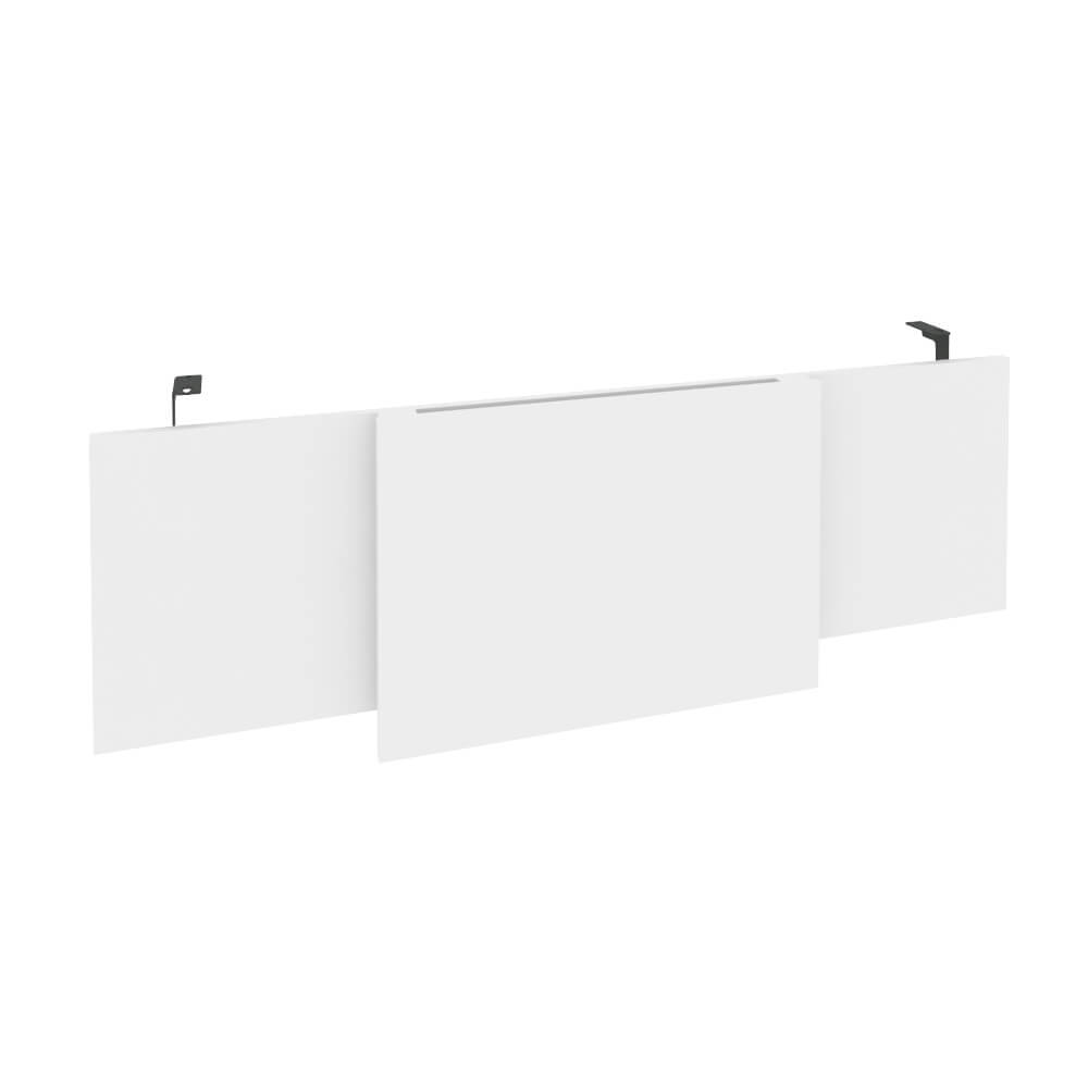 Царга стола руководителя (Антрацит металл) 1340x450x54 (Белый Бриллиант, 1340x450x54)