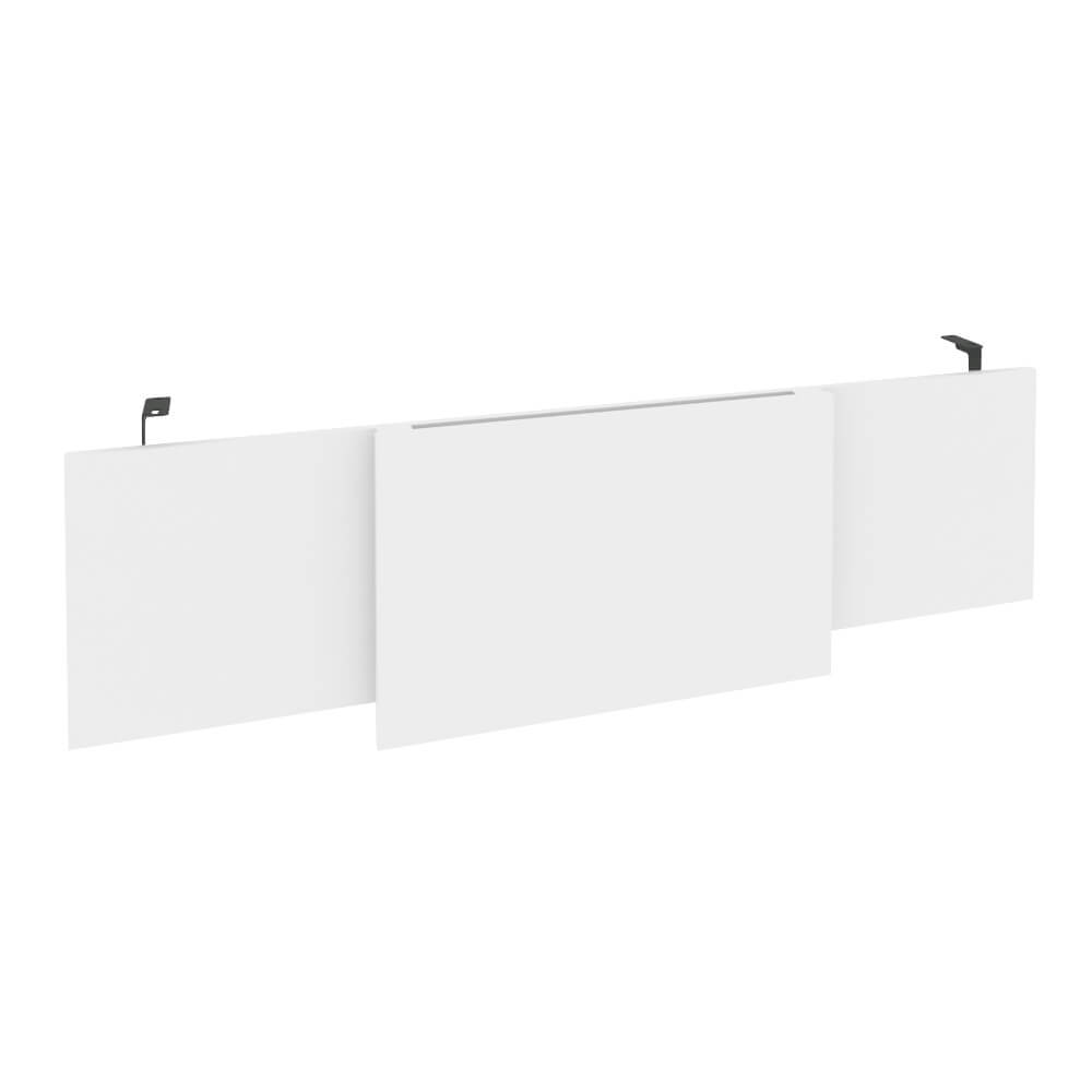 Царга стола руководителя (Антрацит металл) 1540x450x54 (Белый Бриллиант, 1540x450x54)