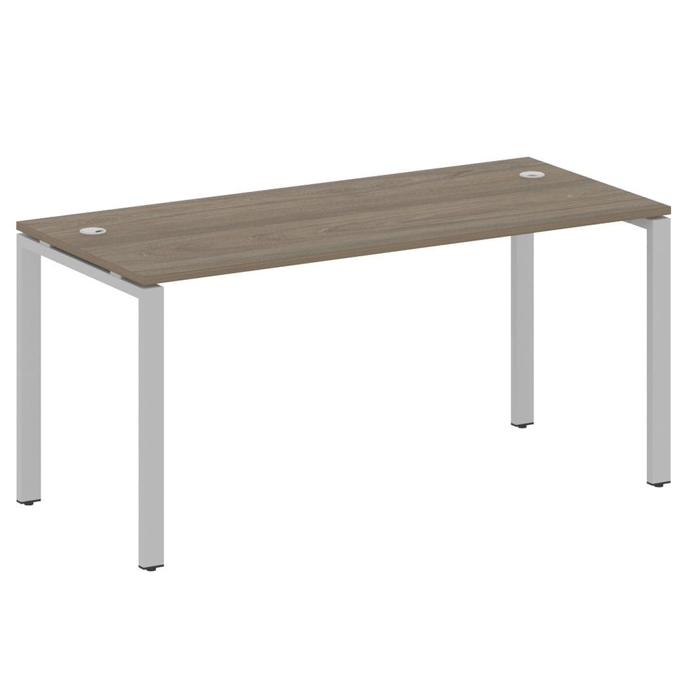 Стол письменный 1600x720x750 на П-образном м/к (Вяз Благородный/серый, 1600x720x750)