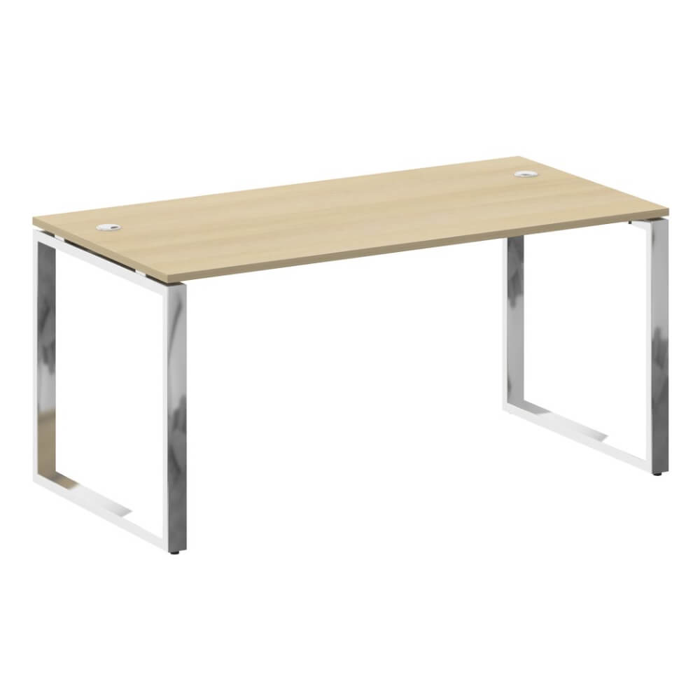 Стол руководителя на О-обр. м/к 1600x800x750 (Акация Лорка, 1600x800x750)