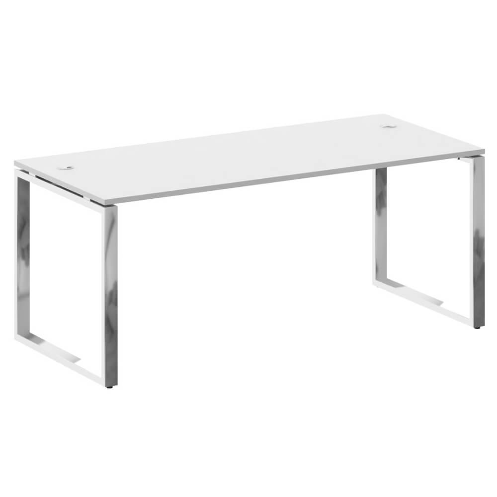 Стол руководителя на О-обр. м/к 1800x800x750 (Белый, 1800x800x750)
