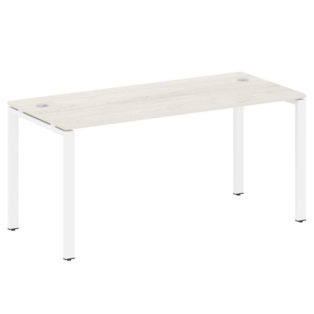 Стол письменный 1600x720x750 на П-образном м/к (Дуб Наварра/белый, 1600x720x750)