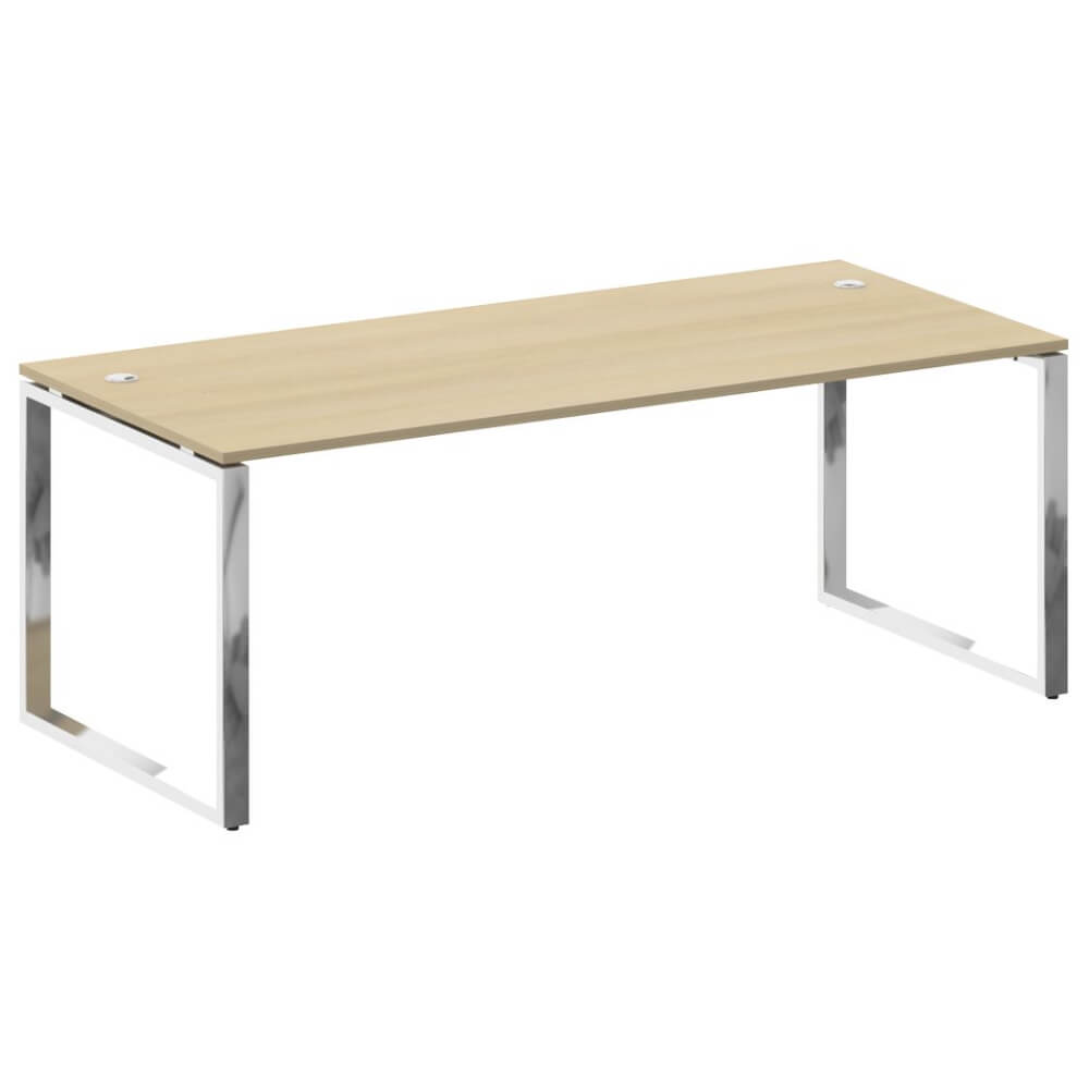 Стол руководителя на О-обр. м/к 2000x900x750 (Акация Лорка, 2000x900x750)