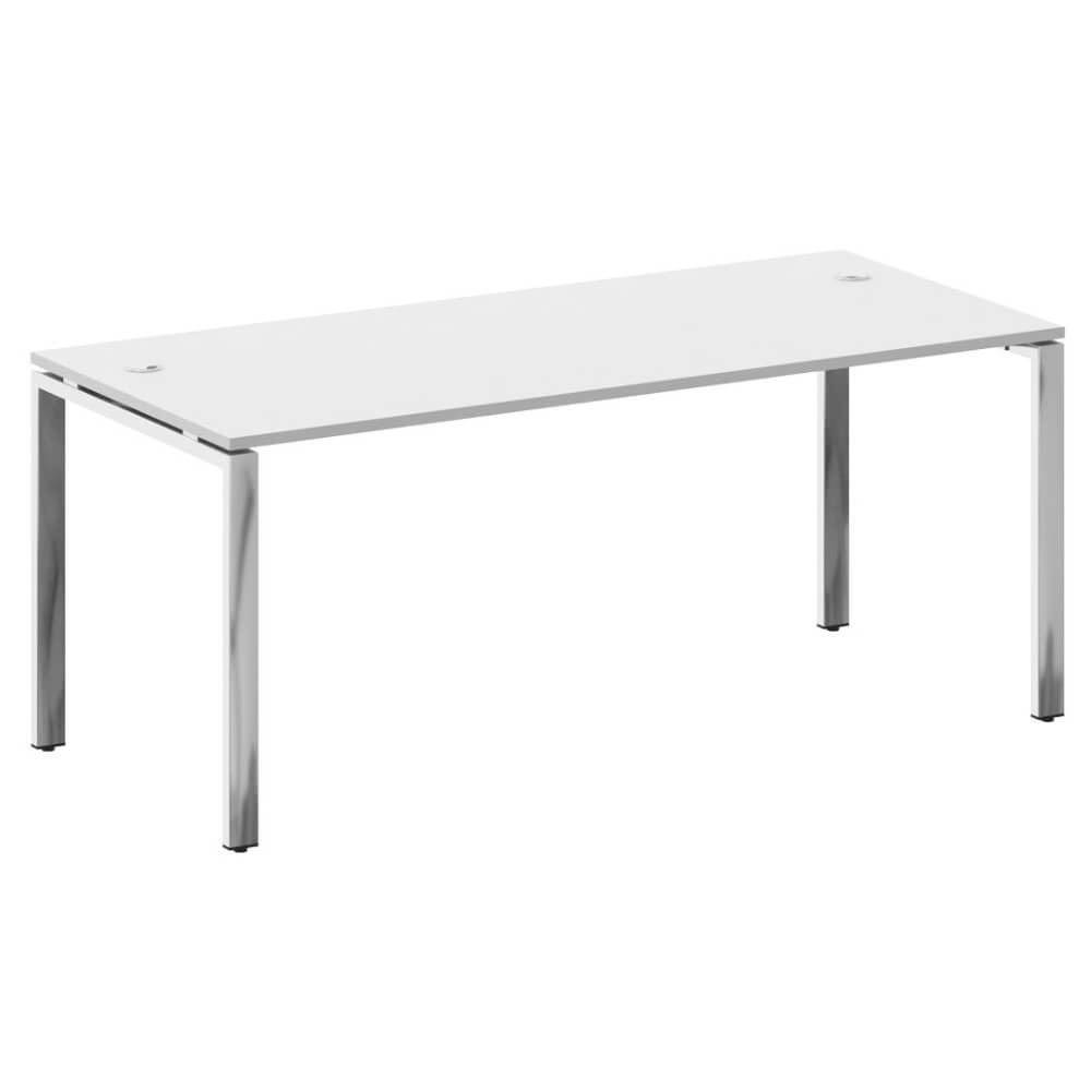 Стол руководителя на П-обр. м/к 1800x800x750 (Белый, 1800x800x750)