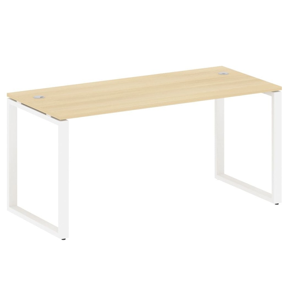 Стол письменный 1600x720x750 на О-образном м/к (Акация Лорка/белый, 1600x720x750)