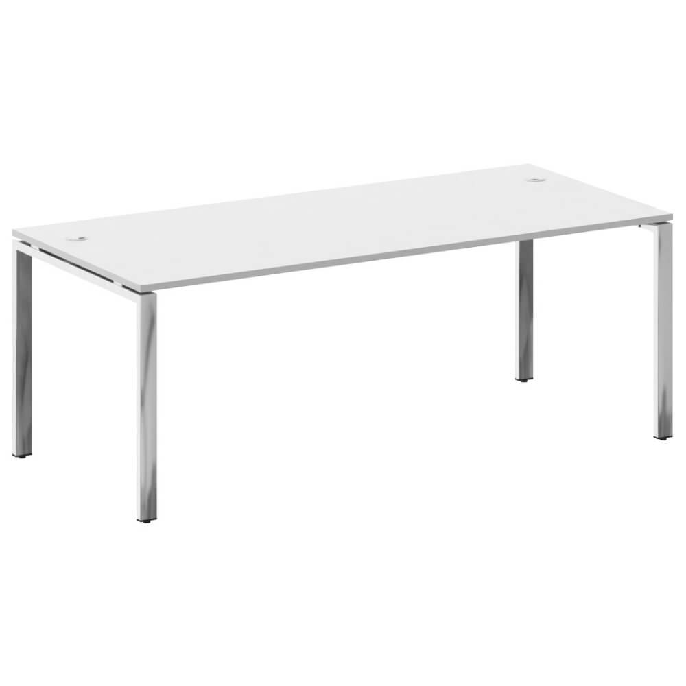 Стол руководителя на П-обр. м/к 2000x900x750 (Белый, 2000x900x750)