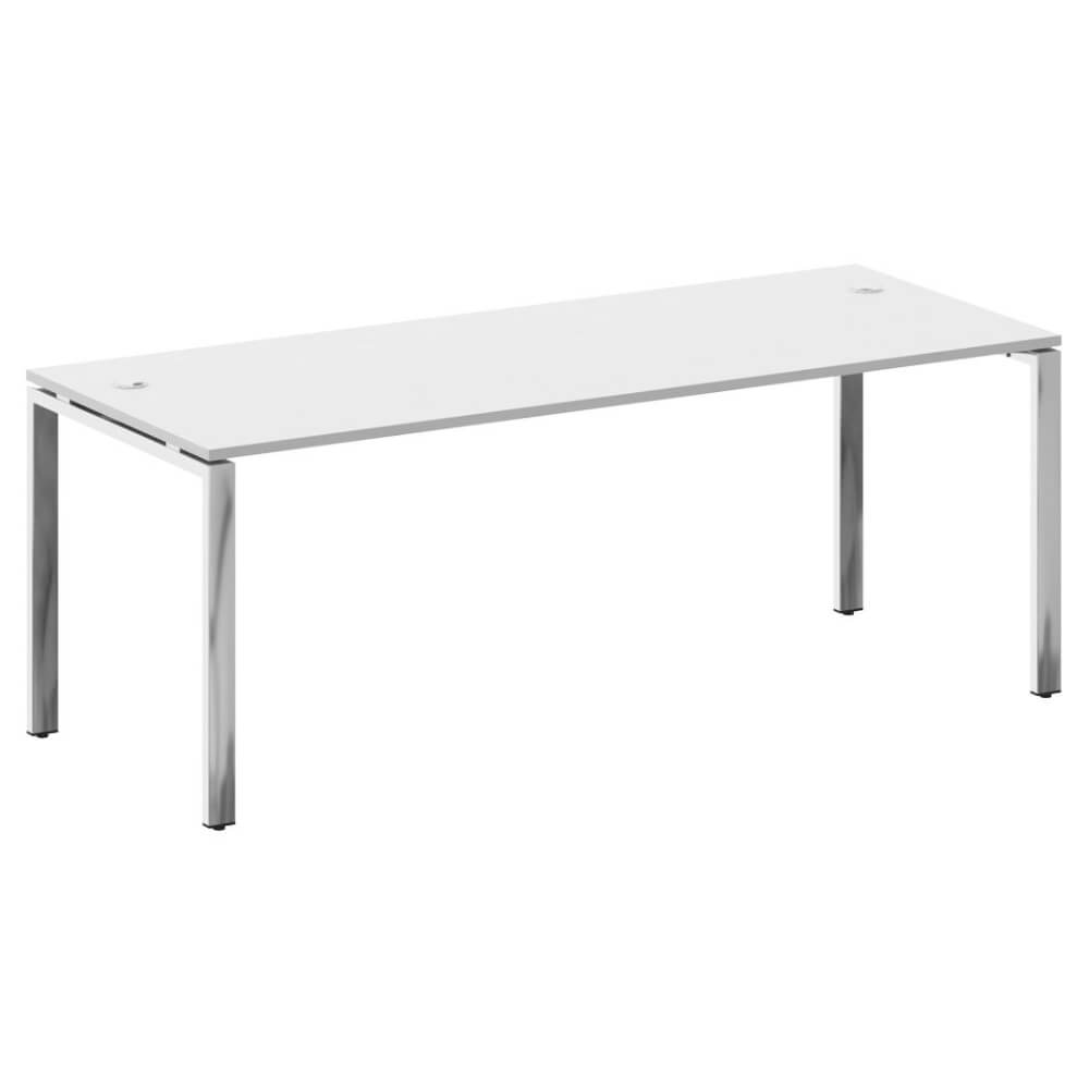 Стол руководителя на П-обр. м/к 2000x800x750 (Белый, 2000x800x750)