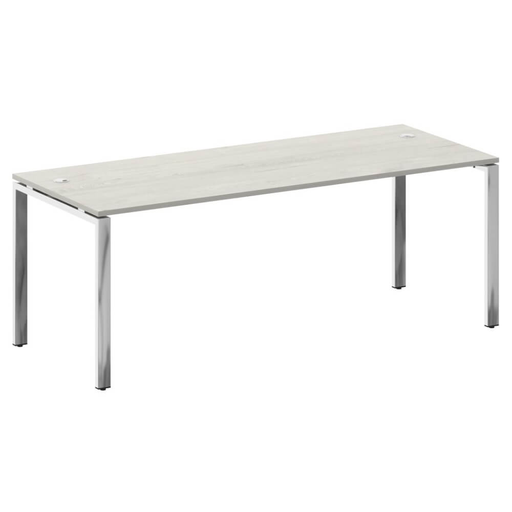 Стол руководителя на П-обр. м/к 2000x800x750 (Дуб Наварра, 2000x800x750)