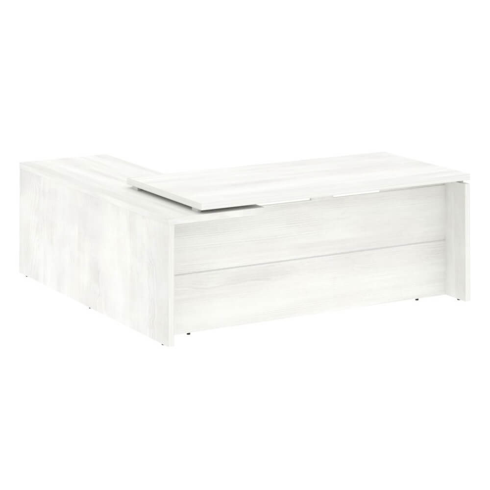 Стол руководителя угловой, правый 2000x2000x750 (Снежная Патина, 2000x2000x750)