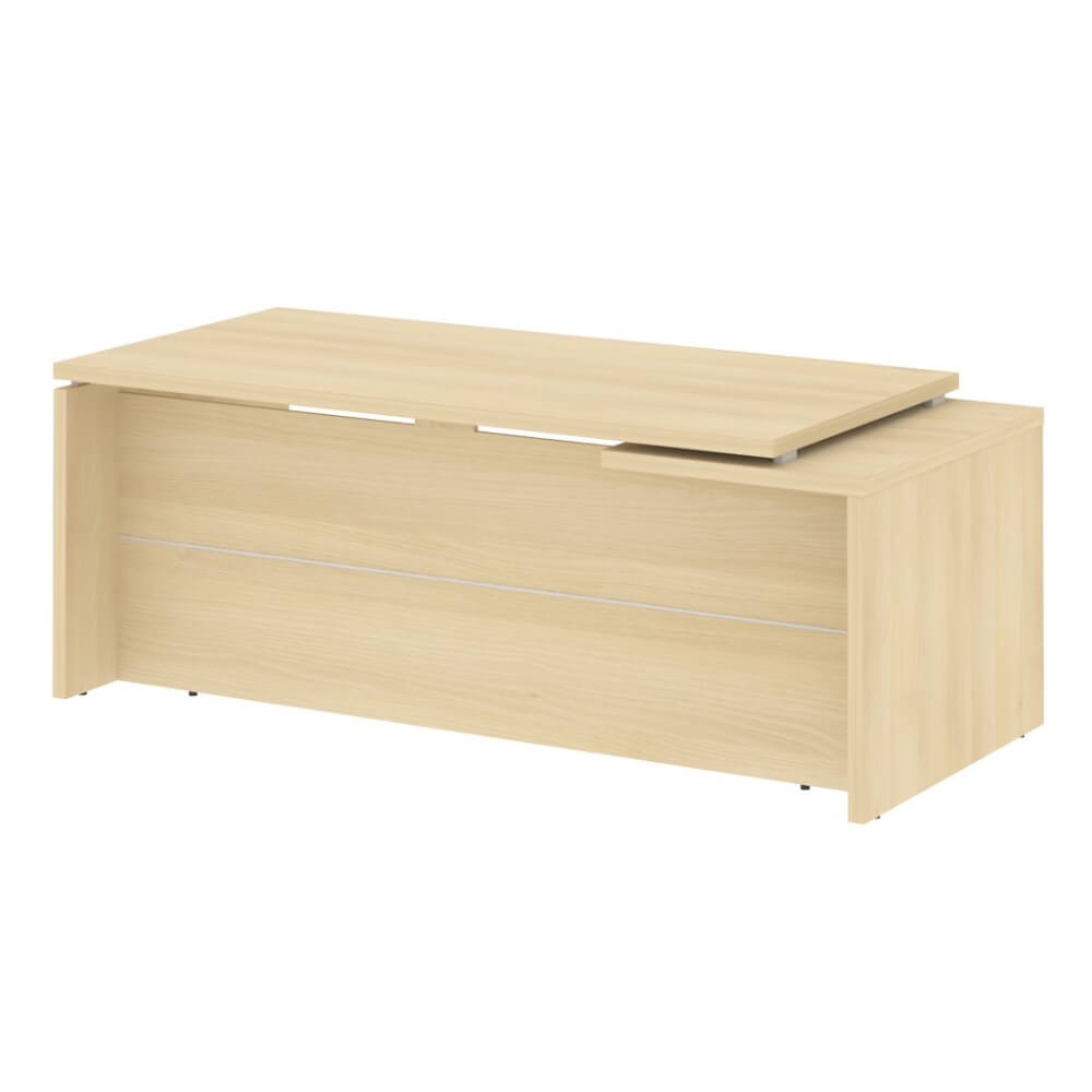 Стол руководителя прямой, левый 2000x900x750 (Акация Лорка, 2000x900x750)