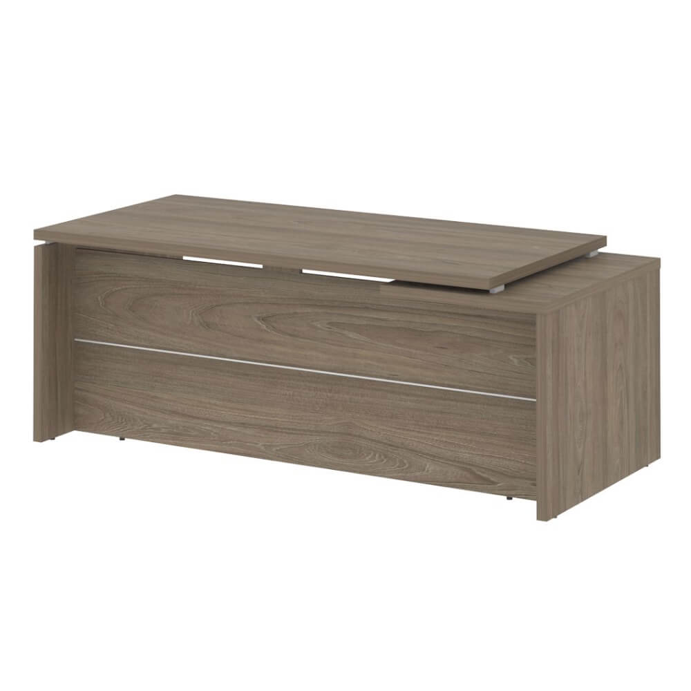 Стол руководителя прямой, левый 2000x900x750 (Вяз Благородный, 2000x900x750)