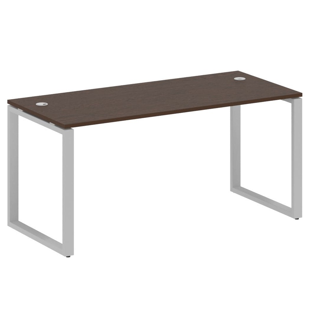 Стол письменный 1600x720x750 на О-образном м/к (Венге Цаво/серый, 1600x720x750)