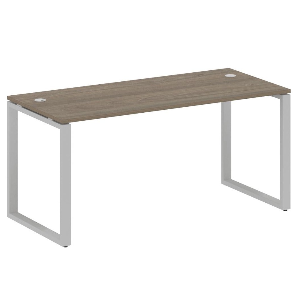 Стол письменный 1600x720x750 на О-образном м/к (Вяз Благородный/серый, 1600x720x750)