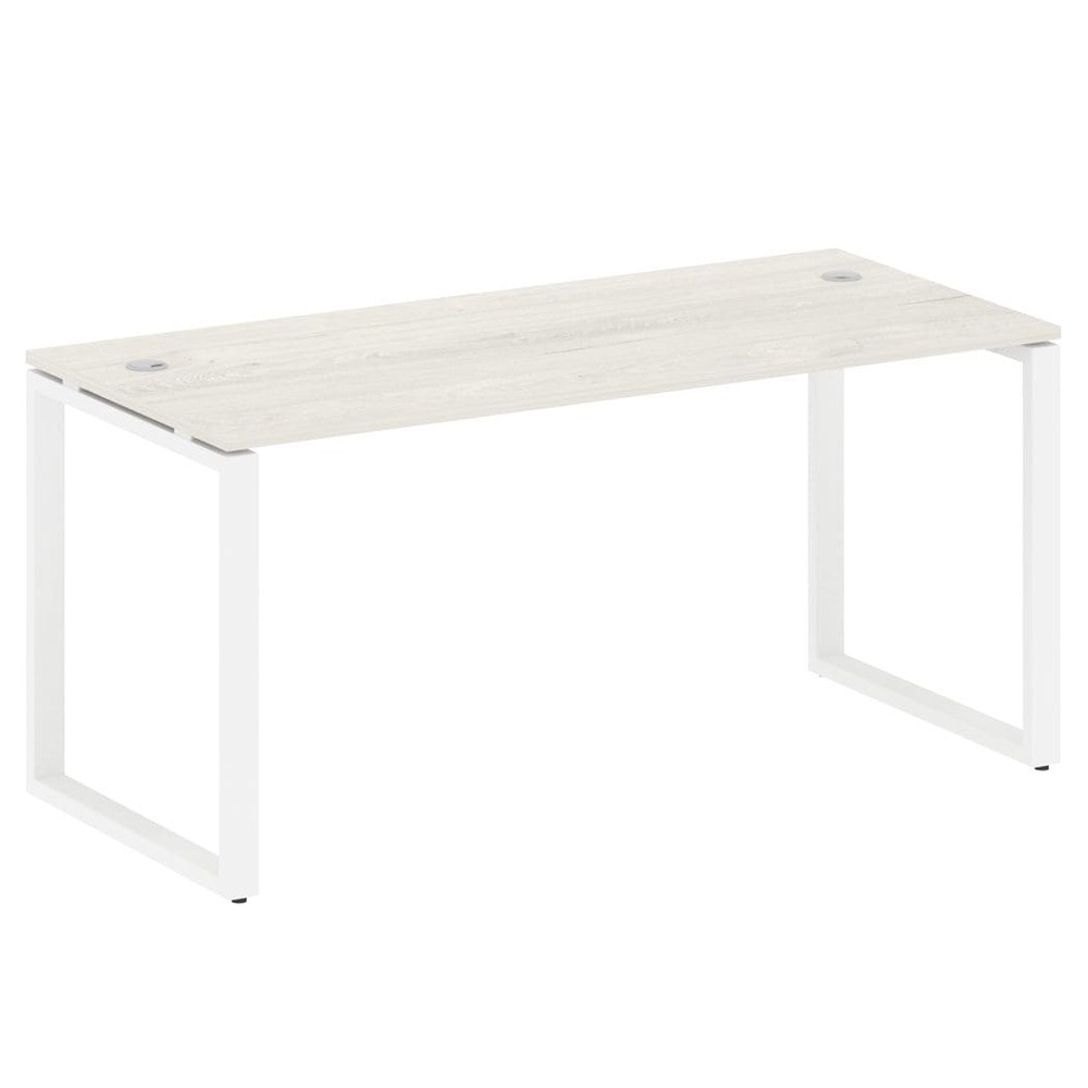 Стол письменный 1600x720x750 на О-образном м/к (Дуб Наварра/белый, 1600x720x750)