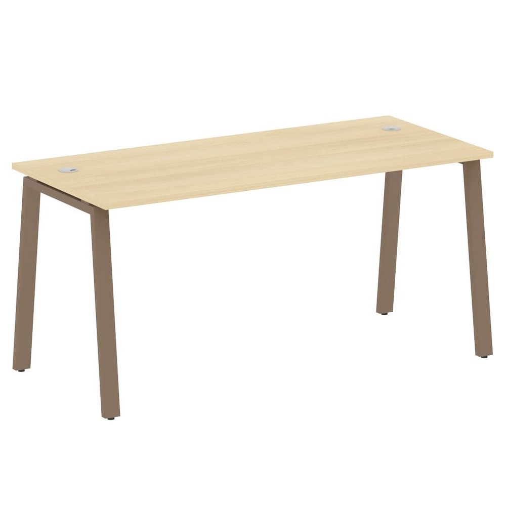 Стол письменный 1600x720x750 на А-образном м/к (Акация Лорка/капучино, 1600x720x750)