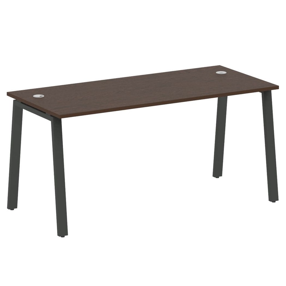 Стол письменный 1600x720x750 на А-образном м/к (Венге Цаво/антрацит, 1600x720x750)