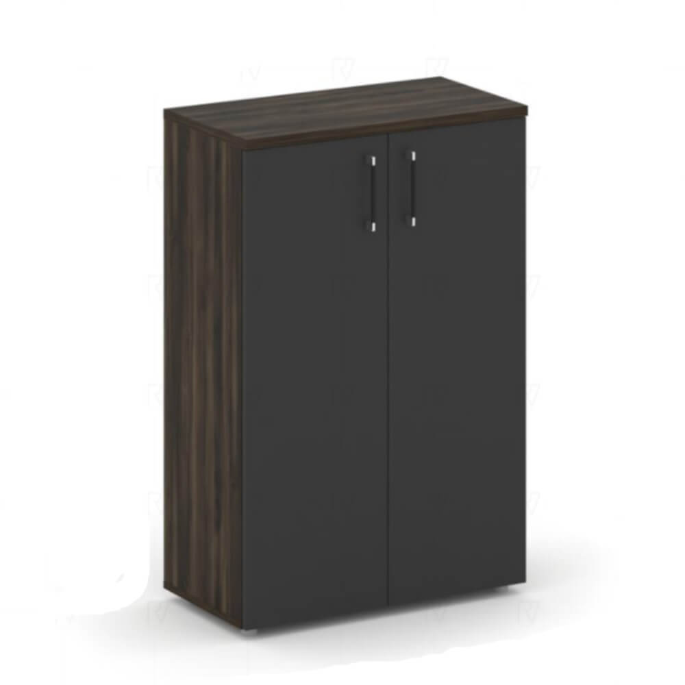 Шкаф средний широкий с глухими дверьми 800x420x1207 (Дуб Мали/Антрацит, 800x420x1207)