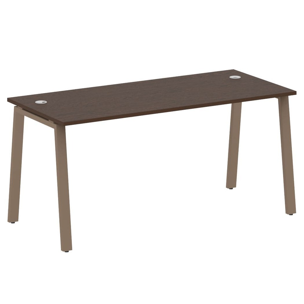 Стол письменный 1600x720x750 на А-образном м/к (Венге Цаво/капучино, 1600x720x750)