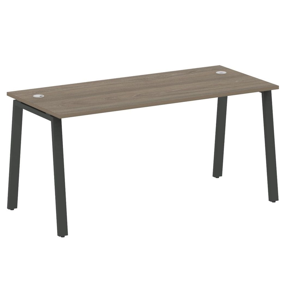 Стол письменный 1600x720x750 на А-образном м/к (Вяз Благородный/антрацит, 1600x720x750)