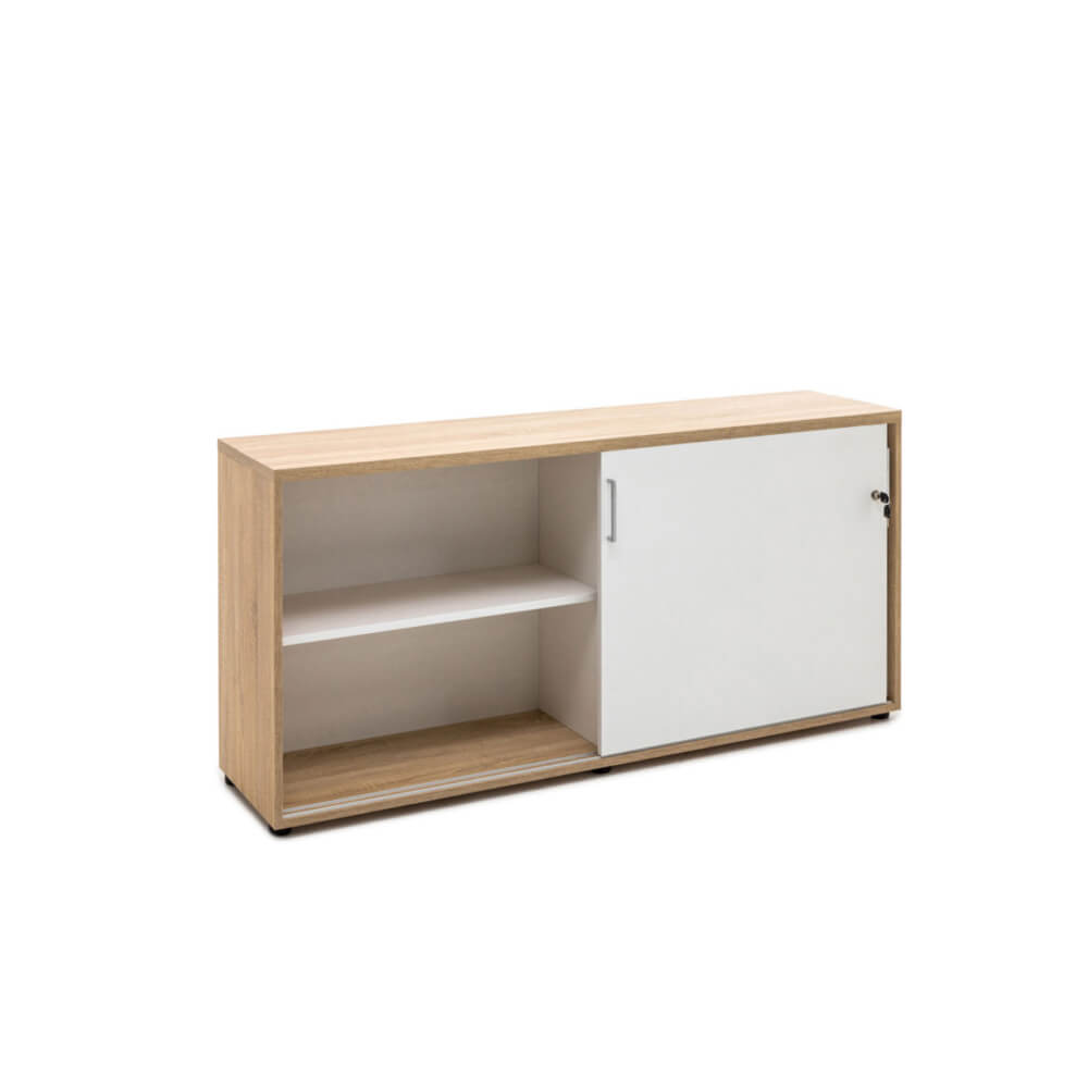 Шкаф-купе 1390x400x750 (Дуб Калиф/Белый, 1390x400x750)